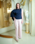 Pantalone palazzo con pince ed elastico dietro - Lysa Kott
