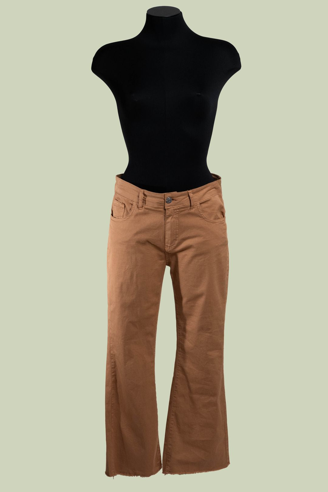 Pantalone Cropped Flare in Bengalina – Mimi-Muà - NOCCIOLA