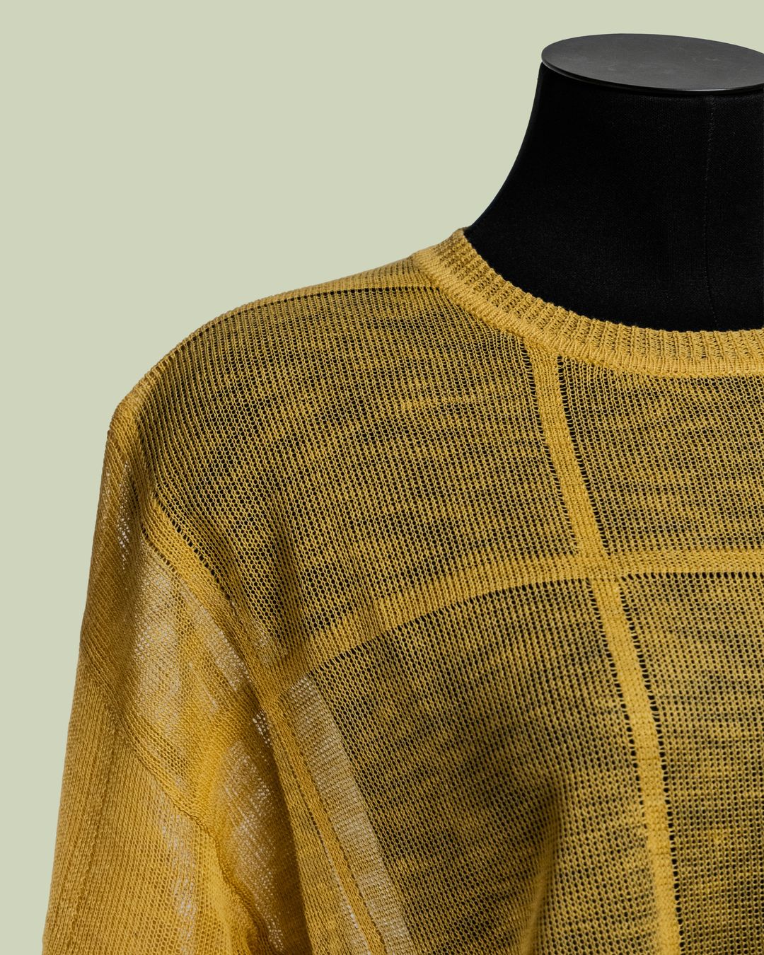 Maglia Fine con Motivo a Griglia Traforata – Mimi-Muà