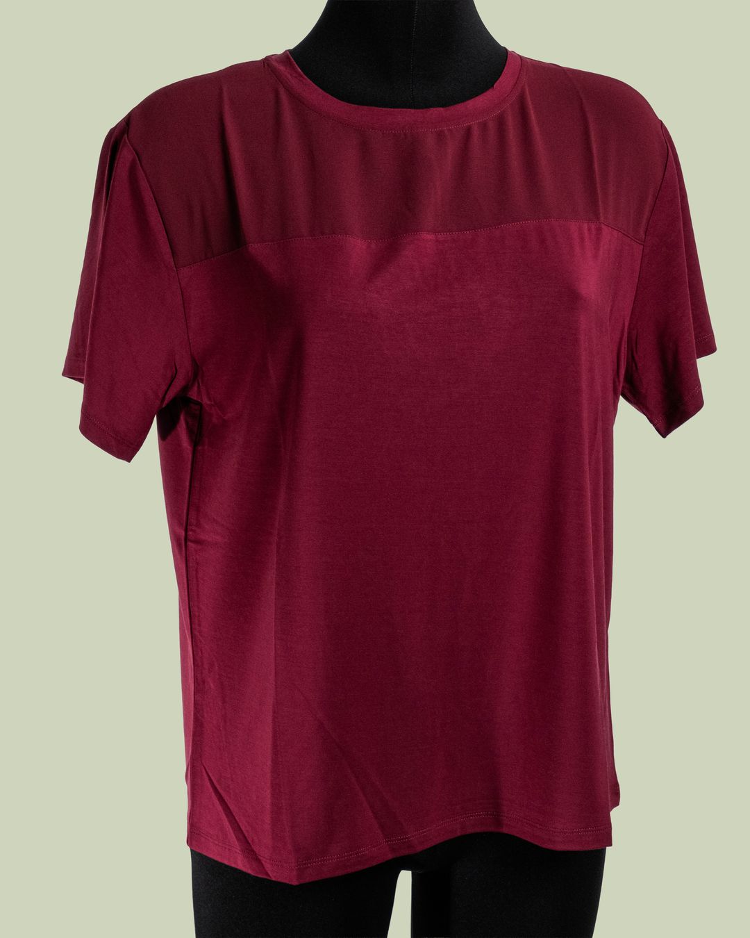 T-shirt con Yoke in Georgette Semi-trasparente – Mimi-Muà