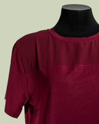 T-shirt con Yoke in Georgette Semi-trasparente – Mimi-Muà