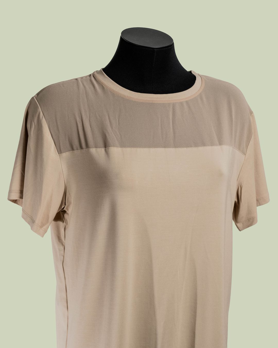 T-shirt con Yoke in Georgette Semi-trasparente – Mimi-Muà