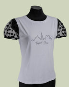 T-shirt 'Esprit Paris' con Maniche in Tulle a Pois – Mimi-Muà