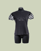 T-shirt 'Esprit Paris' con Maniche in Tulle a Pois – Mimi-Muà