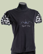 T-shirt 'Esprit Paris' con Maniche in Tulle a Pois – Mimi-Muà
