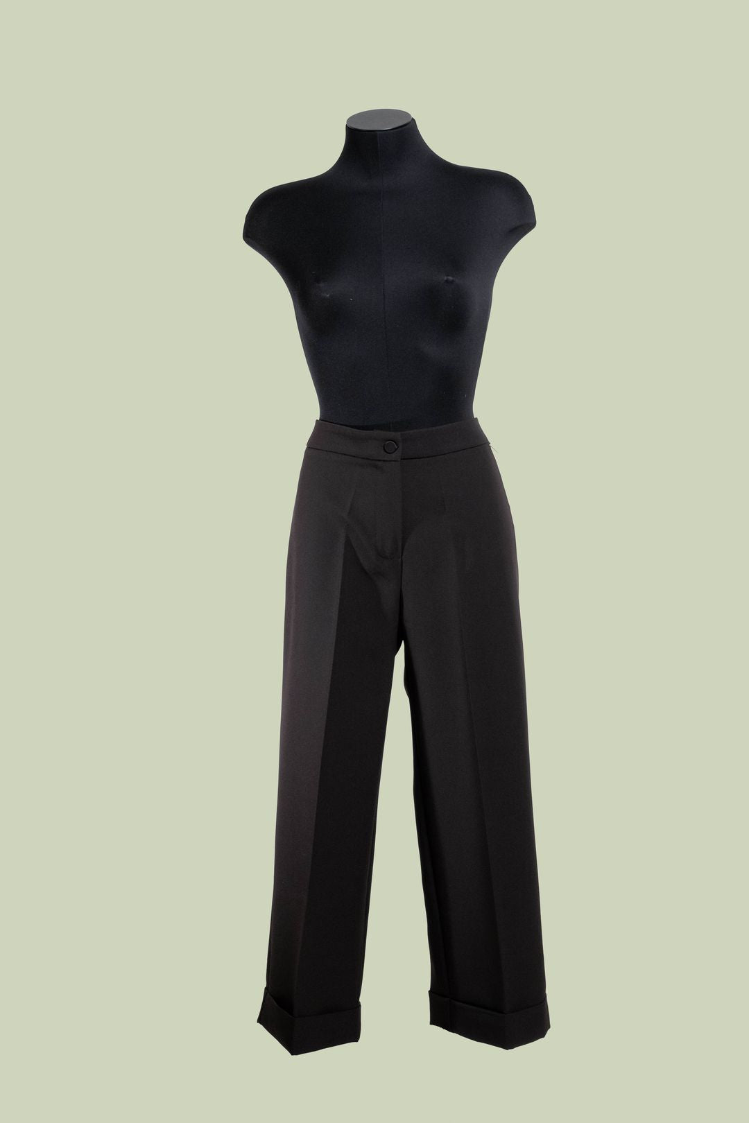 Pantalone Cropped con Piega Centrale e Risvolto – Mimi-Muà