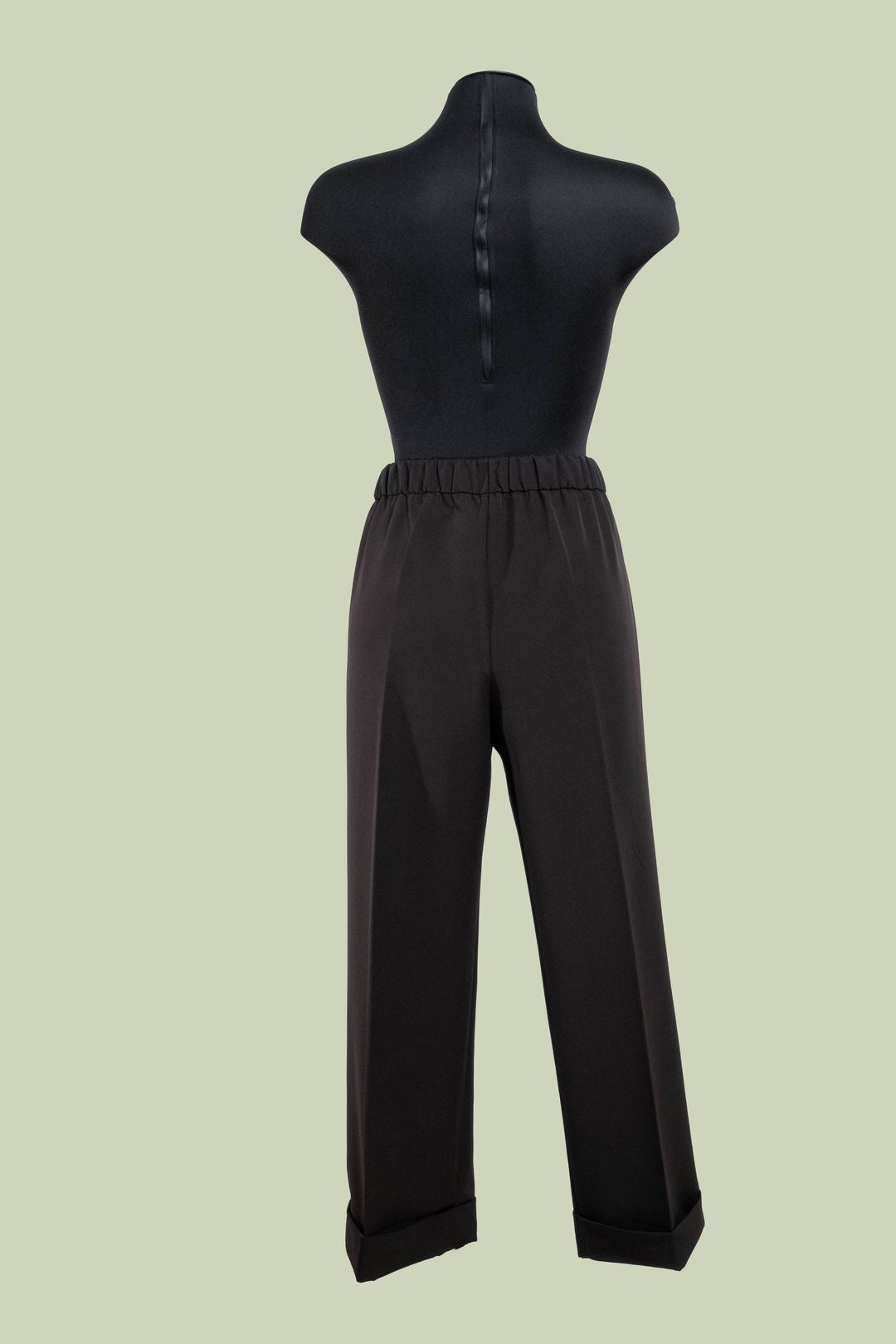 Pantalone Cropped con Piega Centrale e Risvolto – Mimi-Muà