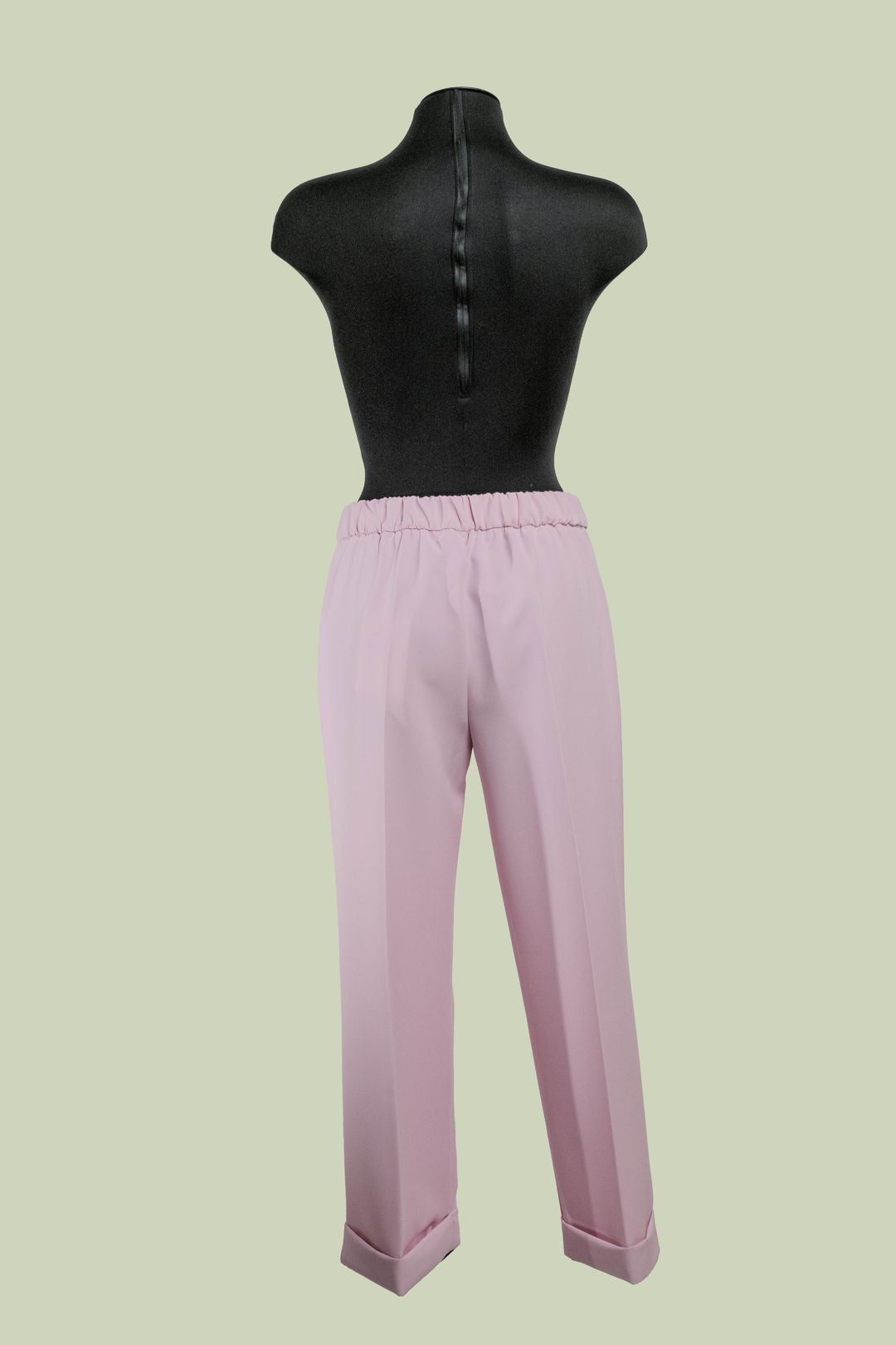 Pantalone Cropped con Piega Centrale e Risvolto – Mimi-Muà