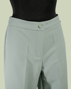 Pantalone Cropped con Piega Centrale e Risvolto – Mimi-Muà