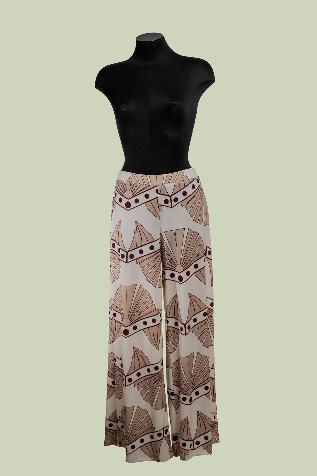 Pantalone Palazzo in Jersey con Stampa Fantasia – Mimi-Muà