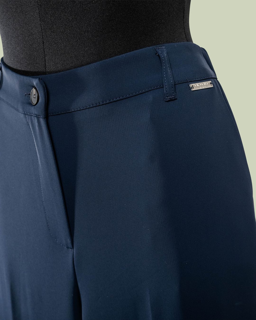 Pantalone Palazzo a Gamba Larga con Piega Centrale – Mimi-Muà