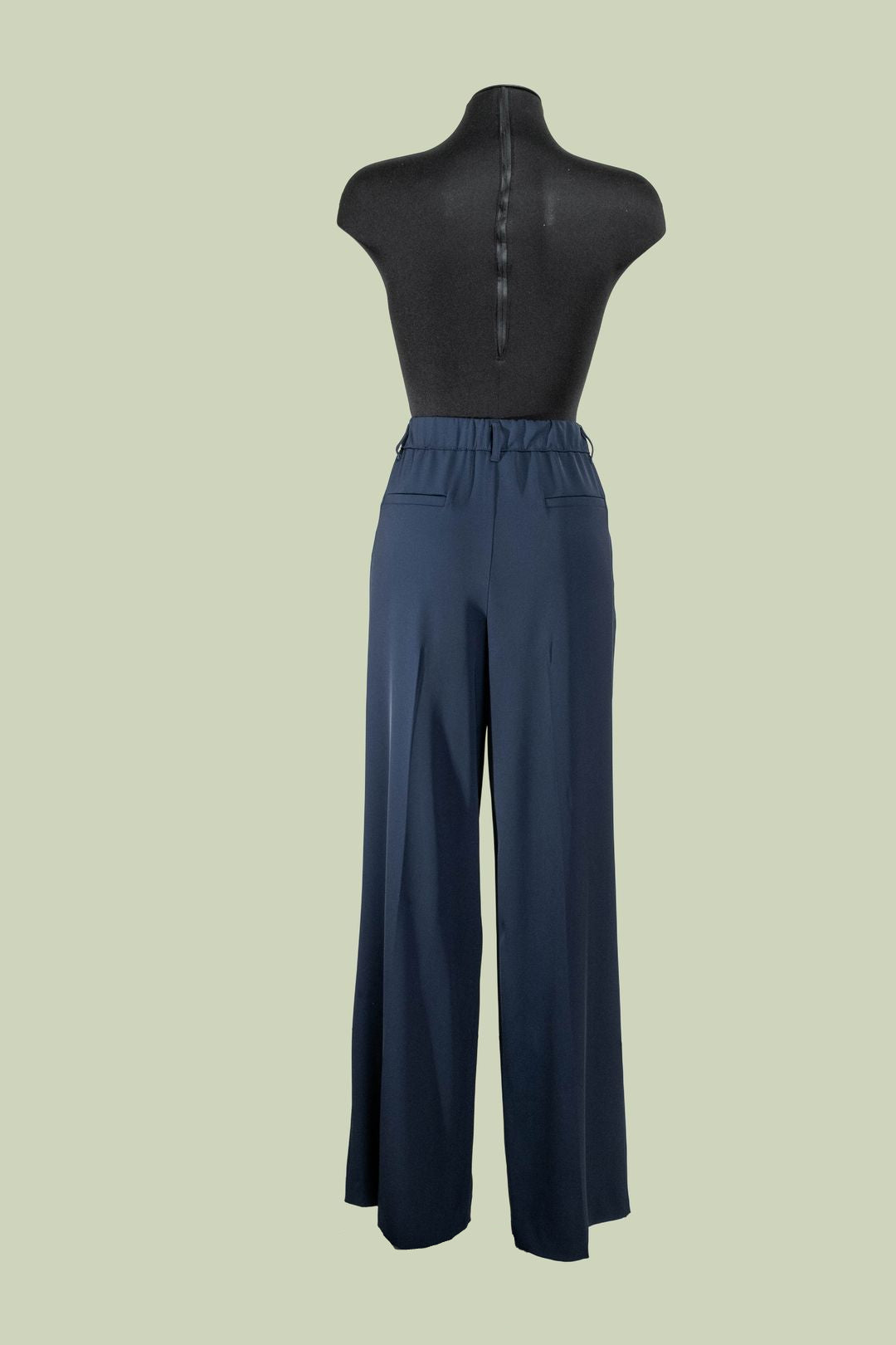 Pantalone Palazzo a Gamba Larga con Piega Centrale – Mimi-Muà - ROCCIA