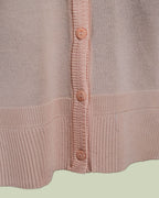 Top in Maglia Fine con Scollo a V e Bottoni – Mimi-Muà