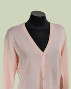 Top in Maglia Fine con Scollo a V e Bottoni – Mimi-Muà
