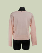 Top in Maglia Fine con Scollo a V e Bottoni – Mimi-Muà - VERDE PASTELLO