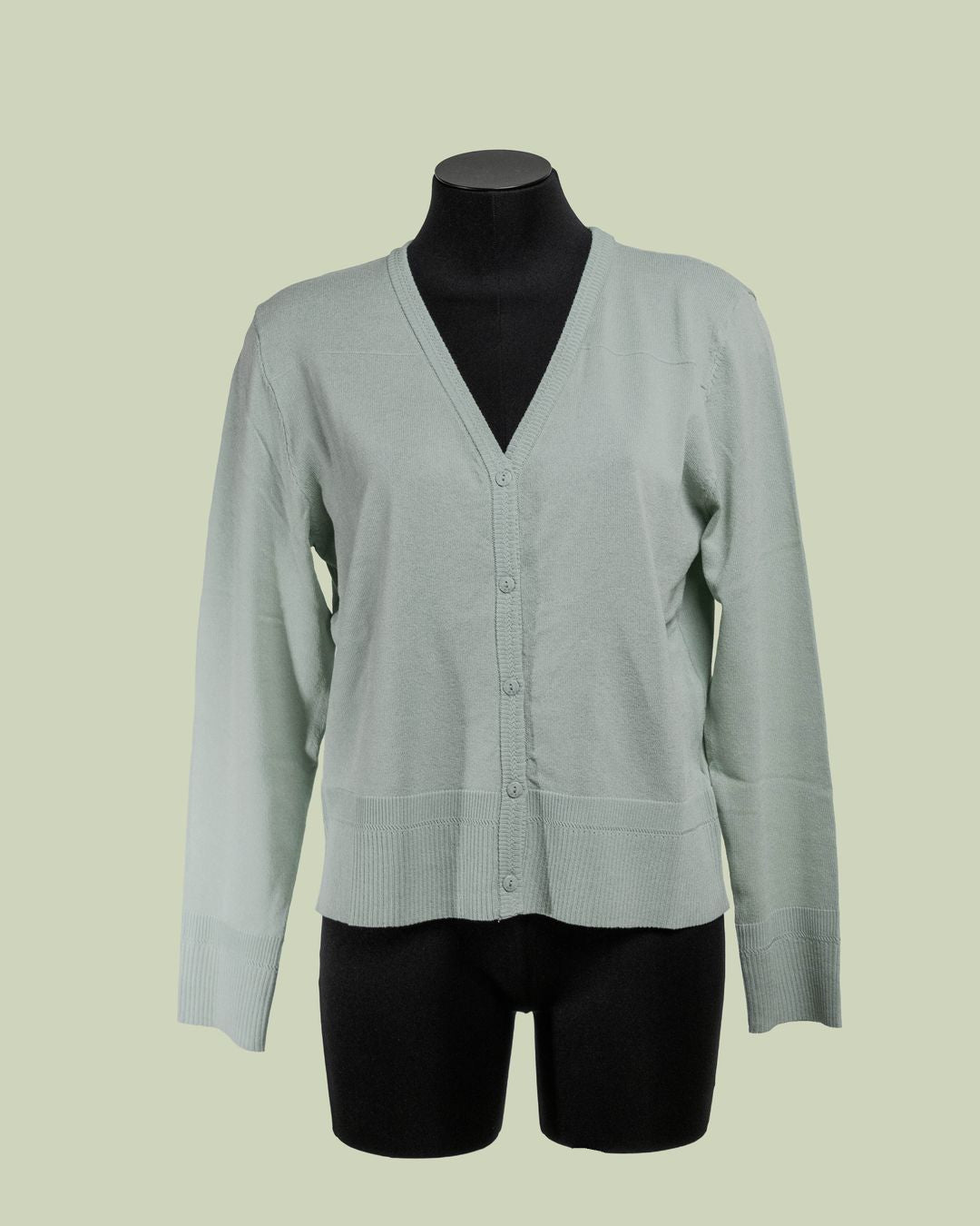 Top in Maglia Fine con Scollo a V e Bottoni – Mimi-Muà