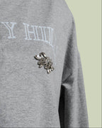 Felpa Crop 'Beverly Hills' con Scollo a Goccia e Strass – Mimi-Muà