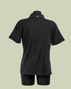 T-shirt con Scollo a Goccia e Catena di Strass – Mimi-Muà