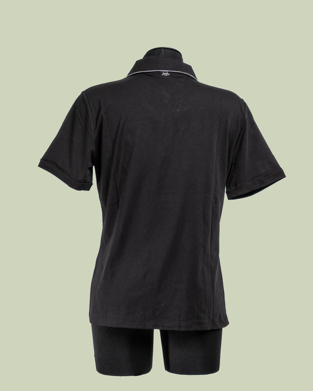 T-shirt con Scollo a Goccia e Catena di Strass – Mimi-Muà