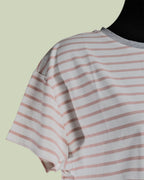 T-shirt Marinière con Stampa Gatto Glitter – Mimi-Muà