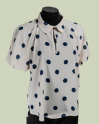 Blusa a Pois con Maniche a Palloncino – Mimi-Muà