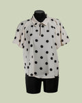 Blusa a Pois con Maniche a Palloncino – Mimi-Muà