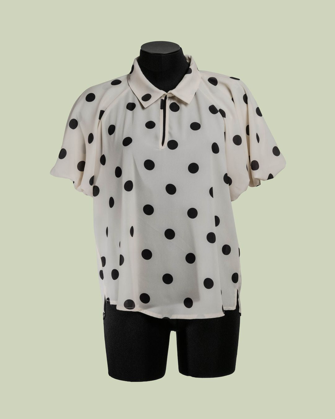 Blusa a Pois con Maniche a Palloncino – Mimi-Muà