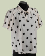 Blusa a Pois con Maniche a Palloncino – Mimi-Muà