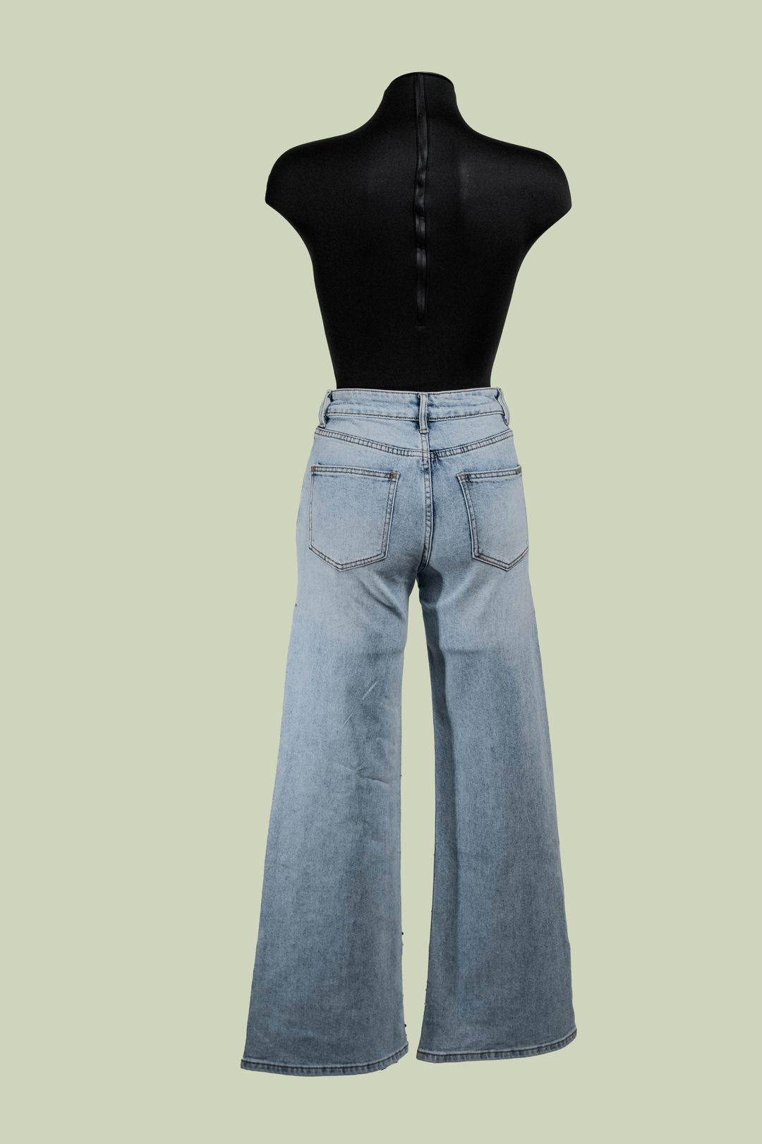 Jeans a Zampa con Cascata di Strass – Mimi-Muà