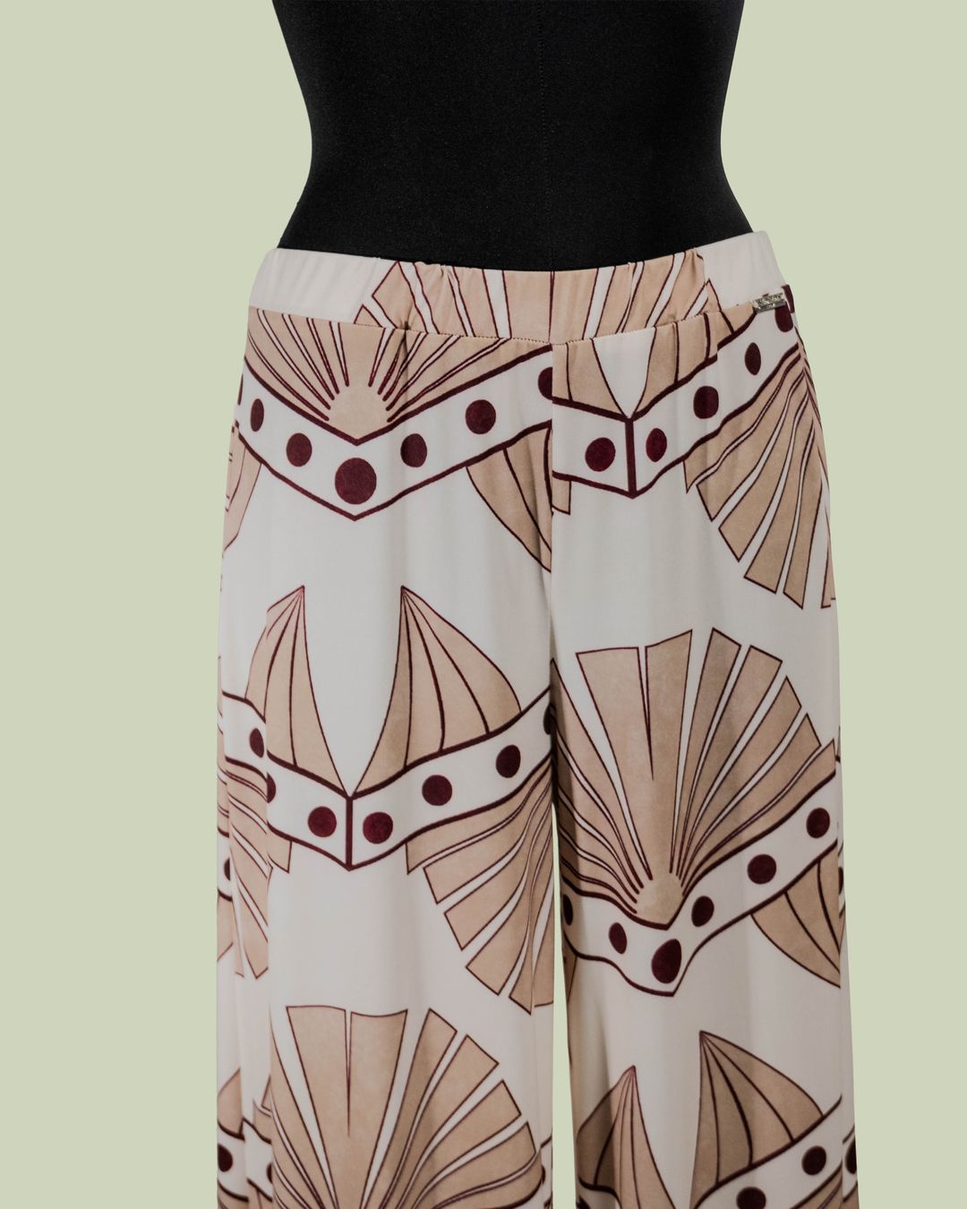 Pantalone Palazzo in Jersey Art Déco – Mimi-Muà