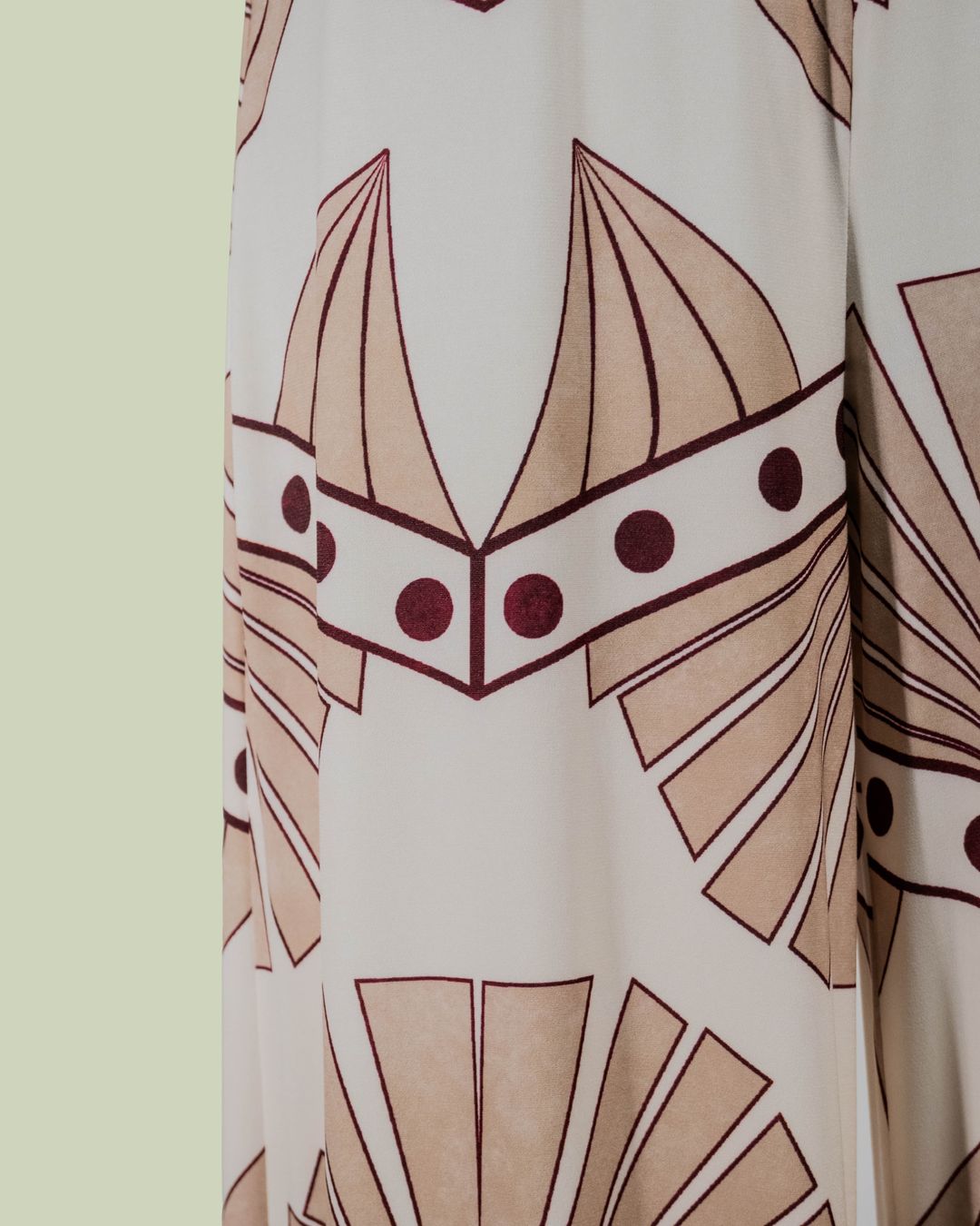Pantalone Palazzo in Jersey Art Déco – Mimi-Muà