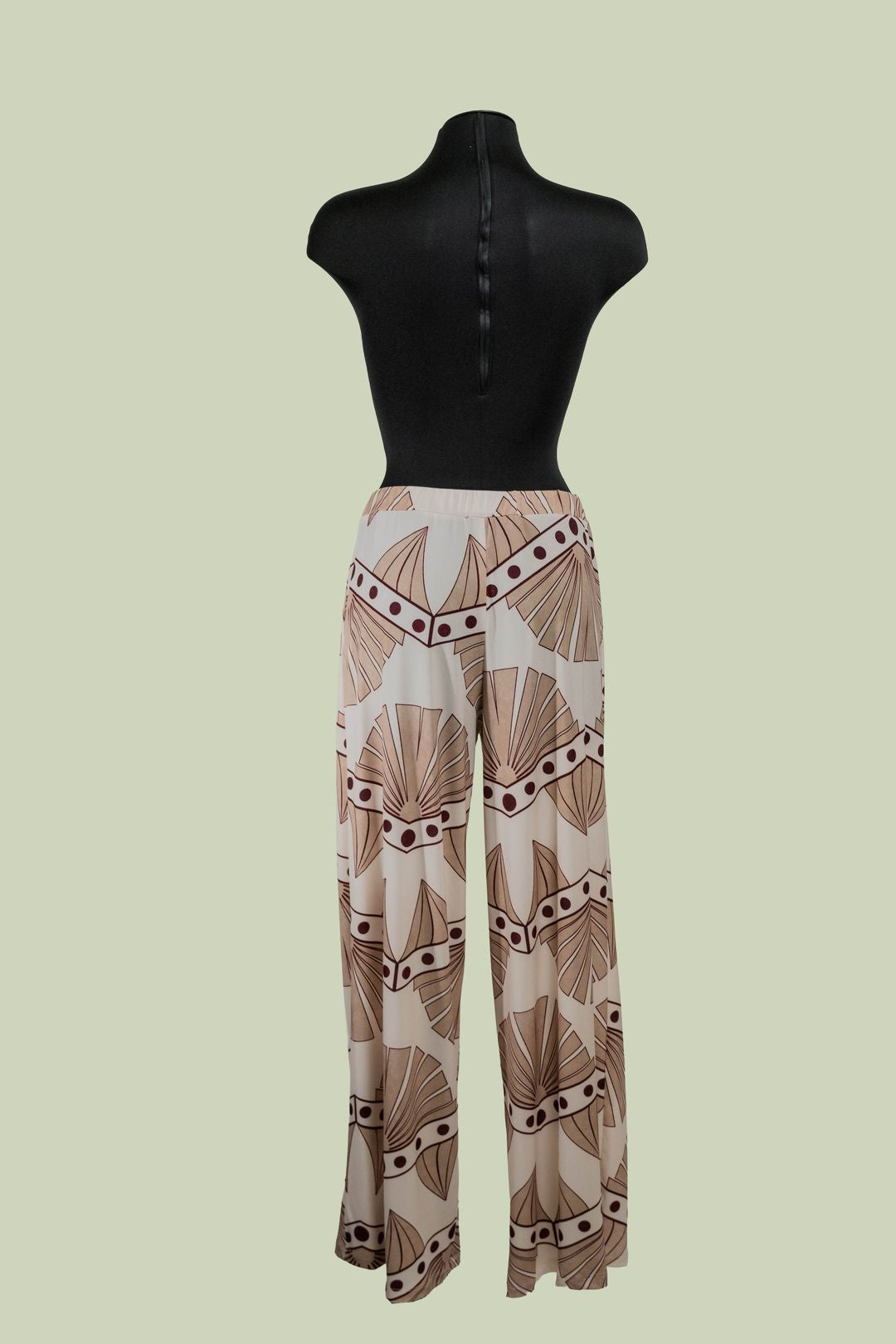 Pantalone Palazzo in Jersey Art Déco – Mimi-Muà