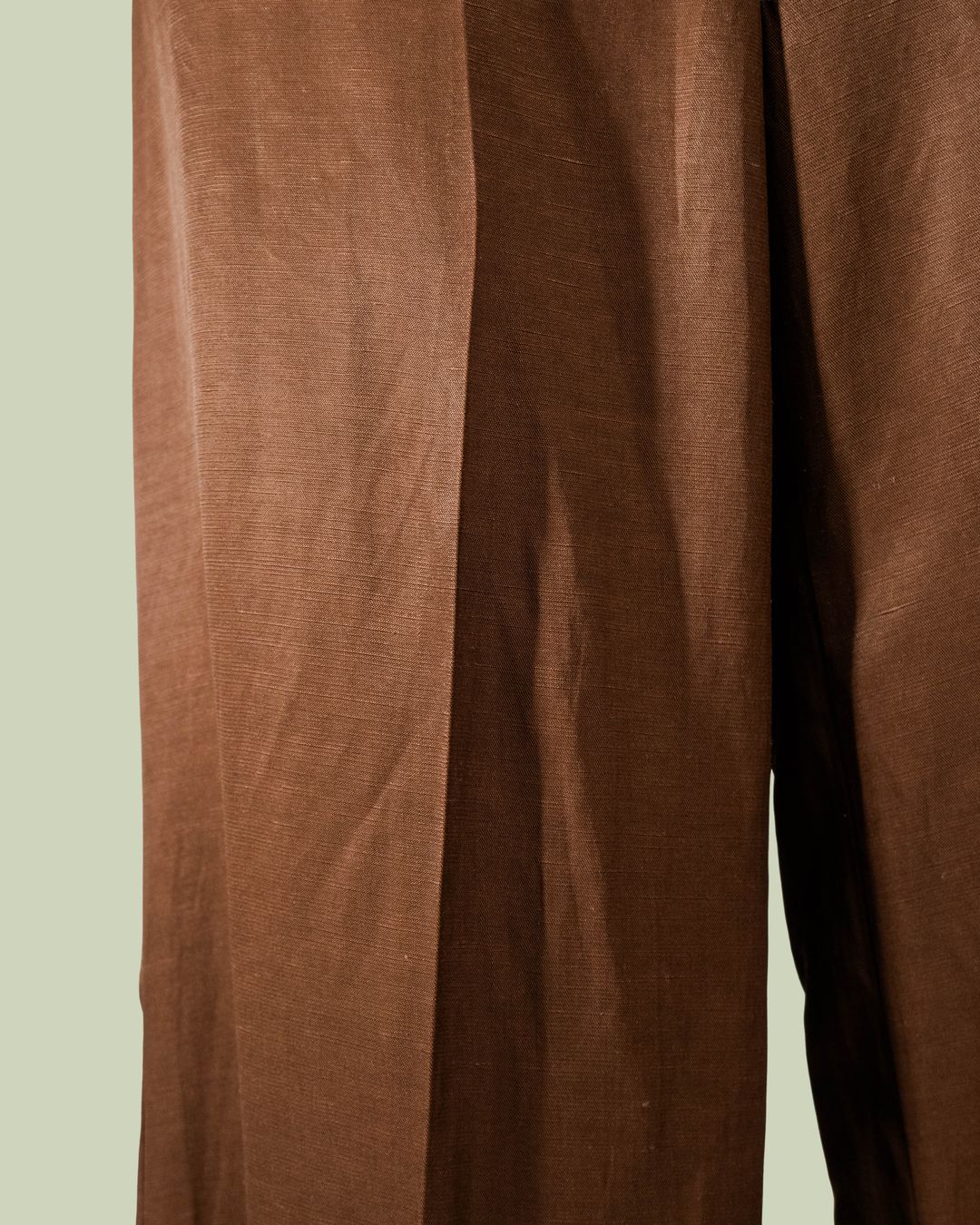 Pantalone Palazzo in Viscosa e Lino con Cintura – ECO
