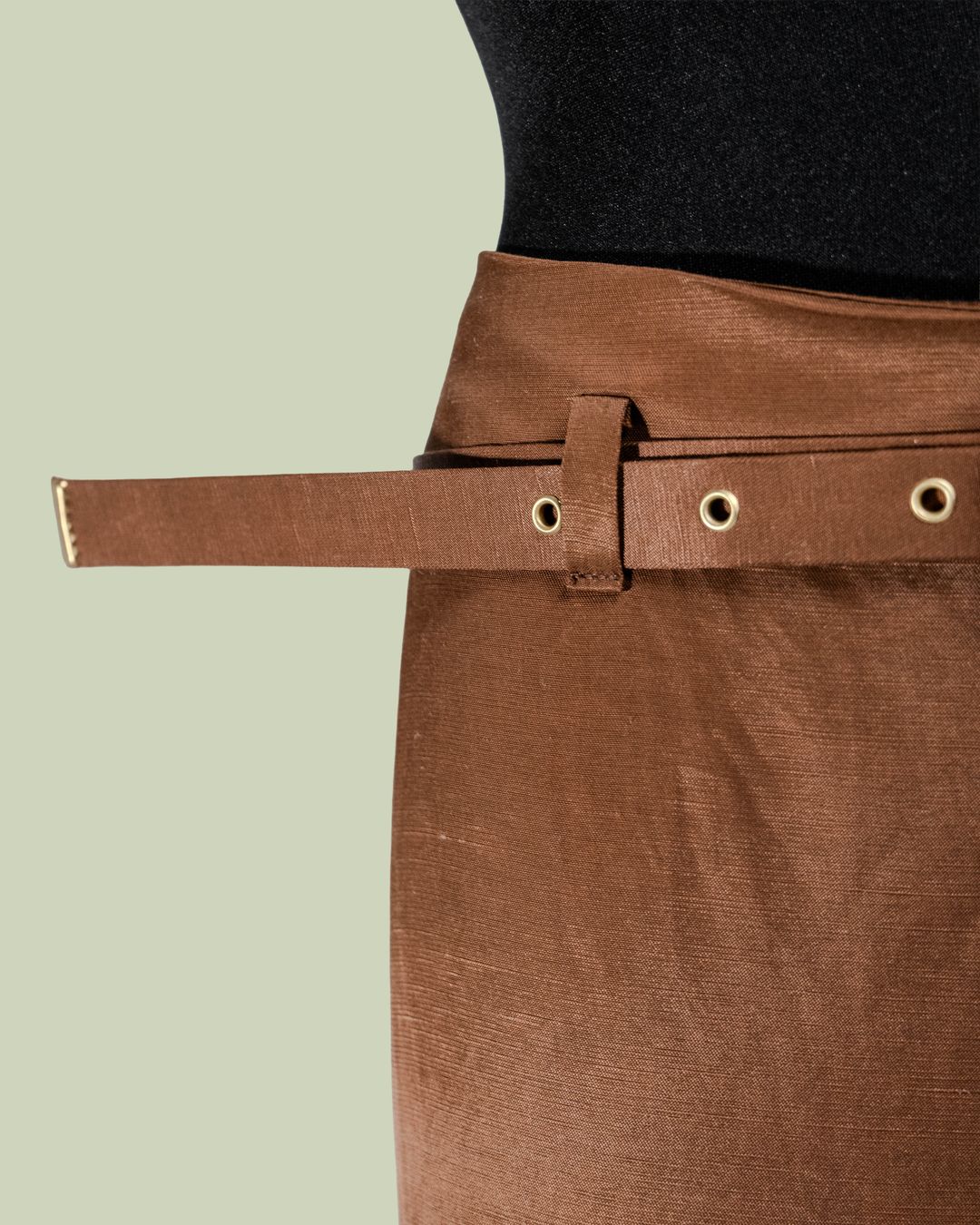 Pantalone Palazzo in Viscosa e Lino con Cintura – ECO