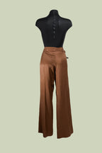 Pantalone Palazzo in Viscosa e Lino con Cintura – ECO