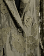 Giacca Jacquard con Applicazioni Floreali in Rilievo – ECO