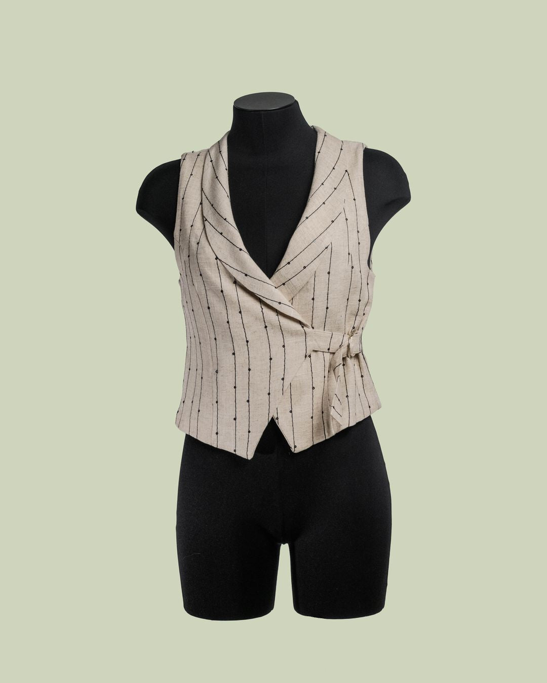 Gilet Sartoriale con Righe in Paillettes – ECO