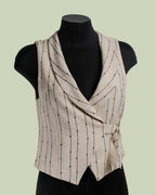 Gilet Sartoriale con Righe in Paillettes – ECO