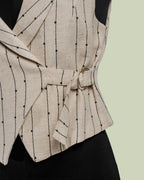 Gilet Sartoriale con Righe in Paillettes – ECO