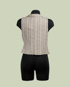 Gilet Sartoriale con Righe in Paillettes – ECO