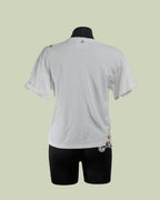 T-shirt con Applicazione Asimmetrica in Pizzo Ricamato – ECO