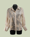 Camicia in Lyocell Semi-trasparente con Ricamo Floreale – ECO