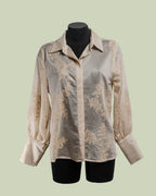 Camicia in Lyocell Semi-trasparente con Ricamo Floreale – ECO