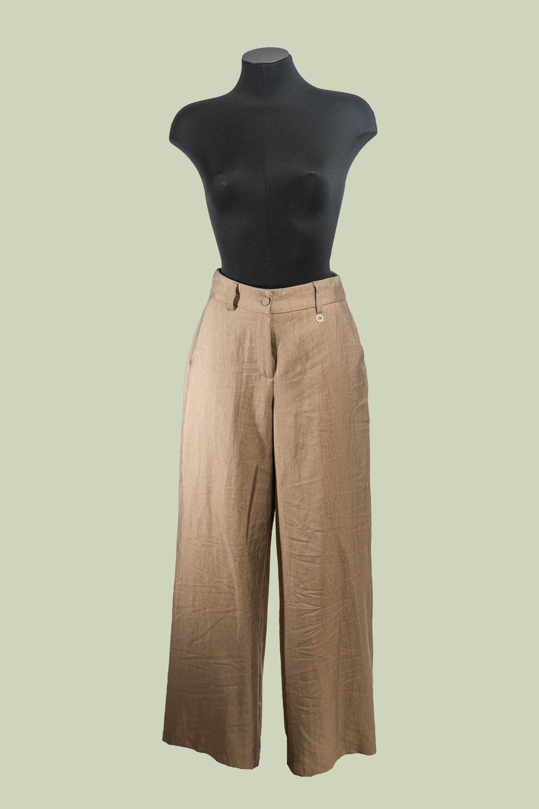 Pantalone Palazzo in Viscosa e Poliammide – ECO - CAMMELLO