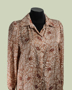 Camicia in Viscosa con Stampa Botanica e Funghi – ECO