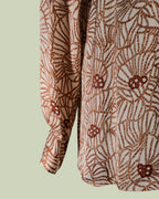 Camicia in Viscosa con Stampa Botanica e Funghi – ECO