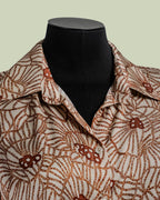 Camicia in Viscosa con Stampa Botanica e Funghi – ECO