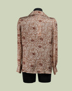 Camicia in Viscosa con Stampa Botanica e Funghi – ECO