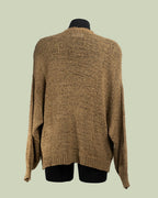 Cardigan Oversize in Maglia con Accessorio Gioiello – ECO