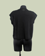 Top in Maglia con Strass a Cascata sulla Spalla – ECO
